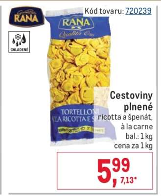 Cestoviny plnené