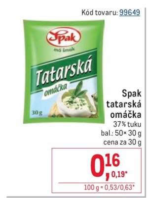 Spak tatárska omáčka