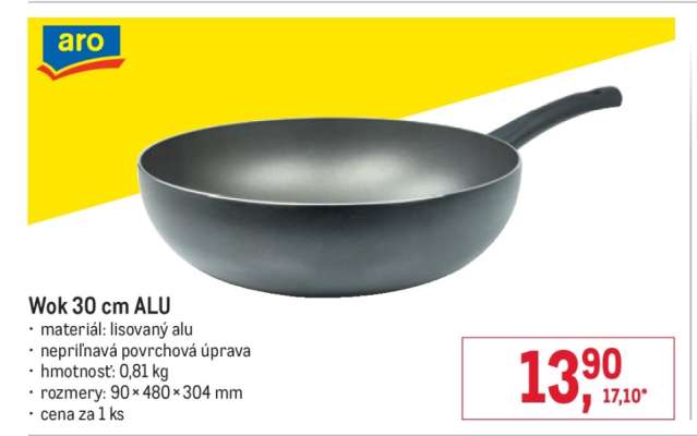 Wok 30 cm ALU