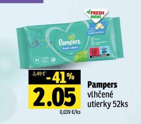 Pampers vlhčené utierky 52ks