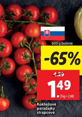 Koktejlové paradajky strapcové