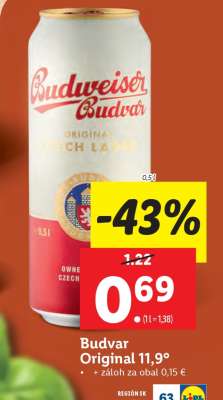 Budvar Original 11,9°