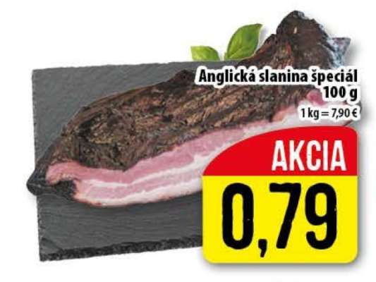 ANGLICKÁ SLANINA ŠPECIÁL