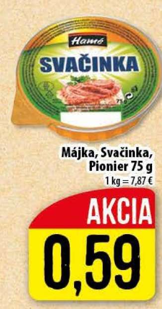 Májka, Svačinka, Pionier 75 g