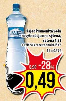 RAJEC Pramenitá voda