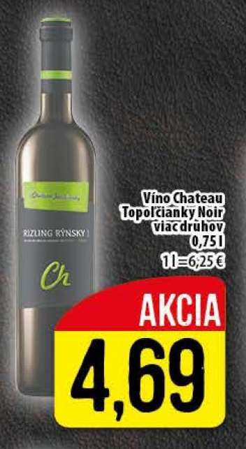 Vino Chateau Topoľčianky Noir