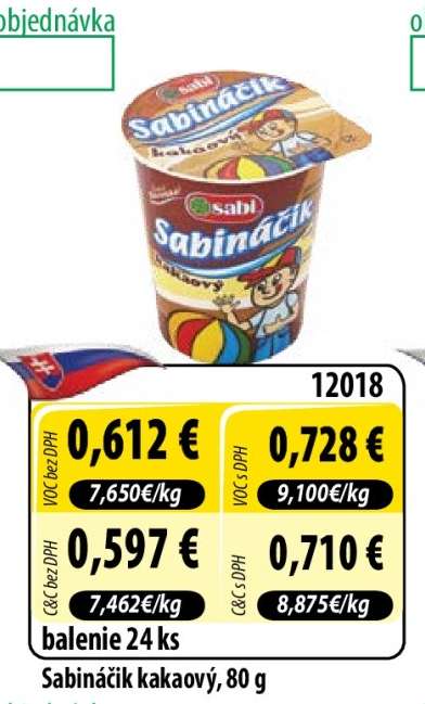 Sabináčik kakaový, 80 g