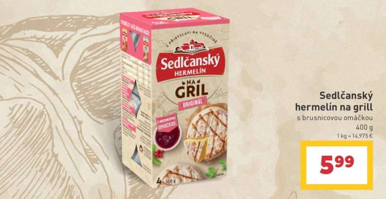 Sedlčanský hermelín na grill