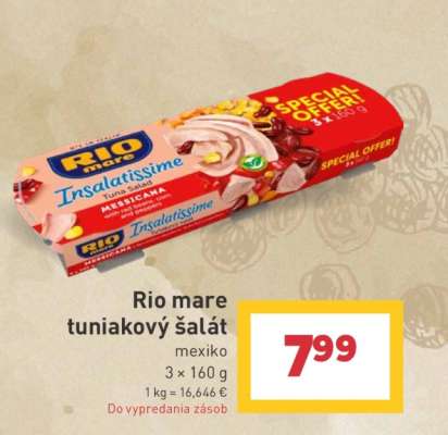 Rio mare tuniakový šalát