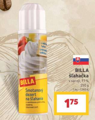 BILLA Šľahačka