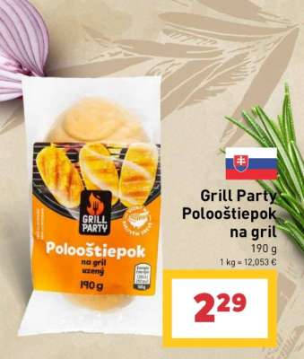 Grill Party polooštiepok na gril