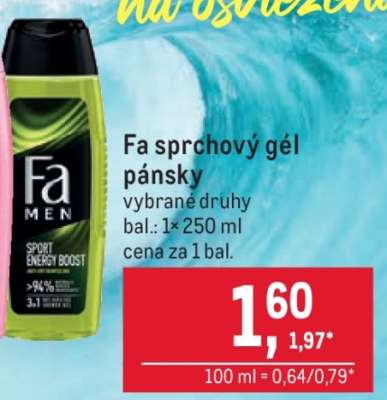 Fa sprchový gél pánsky