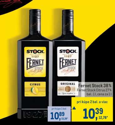 Fernet Stock 38 %