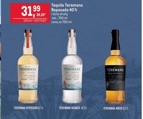 Tequila Teremana Reposado 40 %