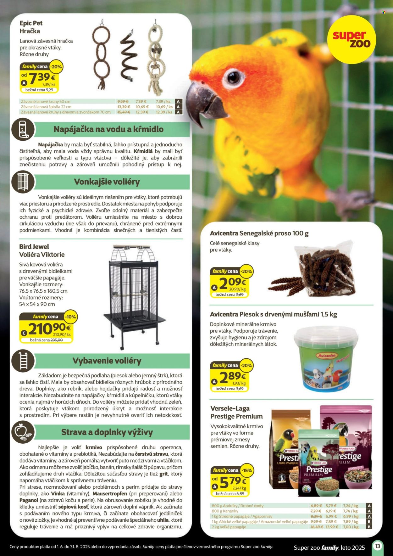 Leták SUPER ZOO. Strana 13