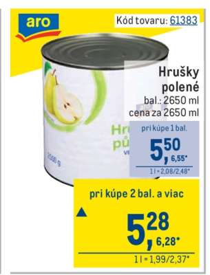 Hrušky polené