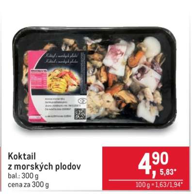 Koktail z morských plodov