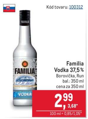 Familia Vodka 37,5 %