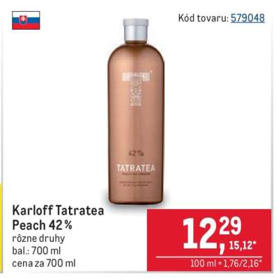 Karloff Tatratea Peach 42%