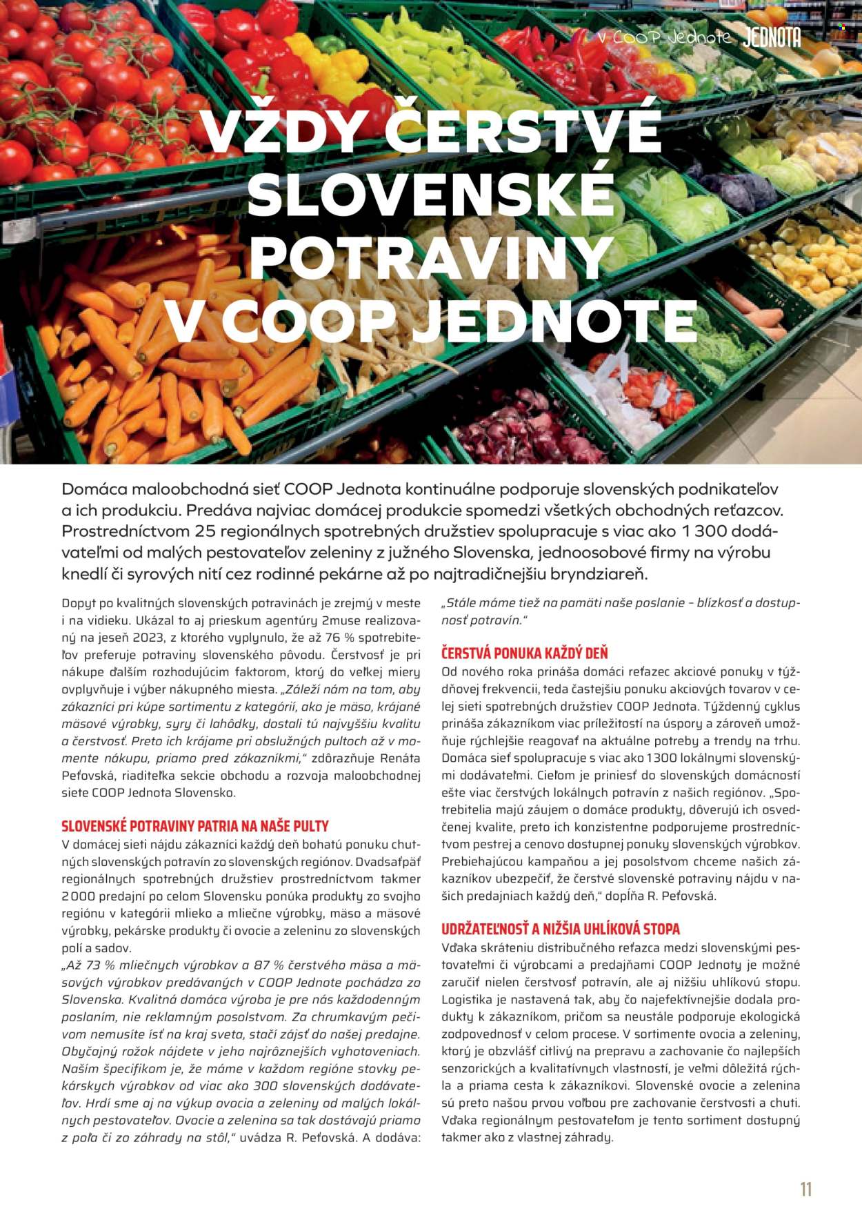 Leták COOP Jednota - 1.7.2025 - 31.7.2025. Strana 11