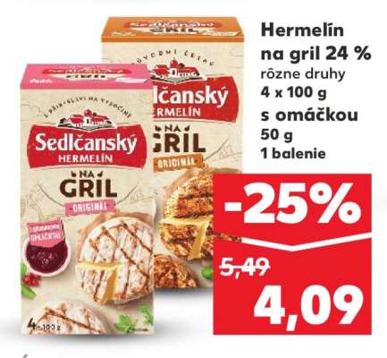 Hermelín na gril 24 %