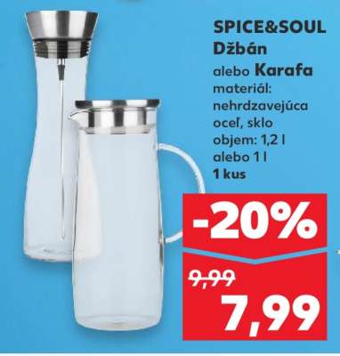 SPICE&SOUL Džbán alebo karafa