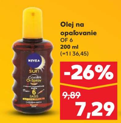 Olej na opaľovanie OF 6 200 ml
