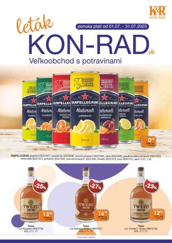 Leták KON-RAD - 1.7.2025 - 31.7.2025.