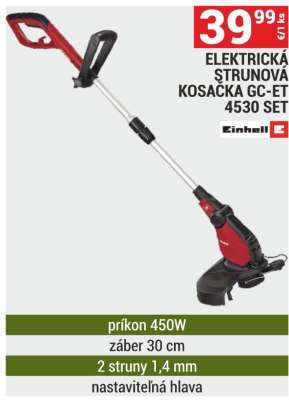 ELEKTRICKÁ STRUNOVÁ KOSAČKA GC-ET 4530 SET