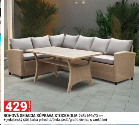 ROHOVÁ SEDACIA SÚPRAVA STOCKHOLM