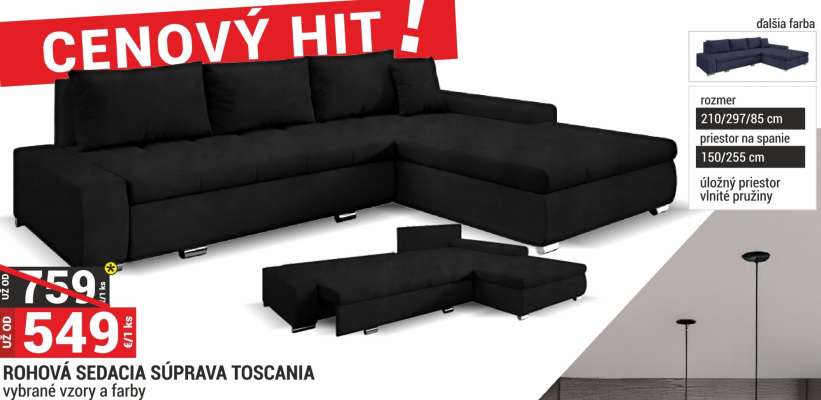 ROHOVÁ SEDACIA SÚPRAVA TOSCANIA