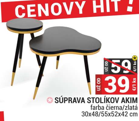 SÚPRAVA STOLÍKOV AKIM