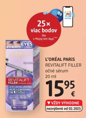 L'ORÉAL PARIS REVITALIFT FILLER očné sérum