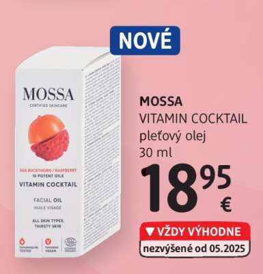 MOSSA VITAMIN COCKTAIL pleťový olej