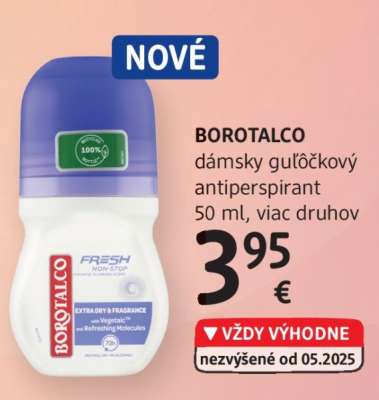 BOROTALCO dámsky guľôčkový antiperspirant