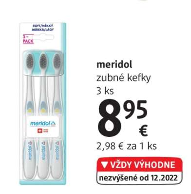 meridol zubné kefky