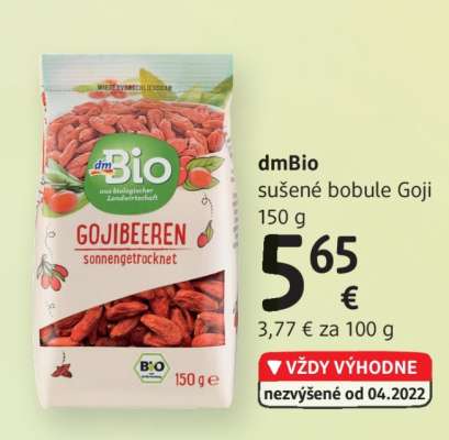 dmBio sušené bobule Goji 150 g