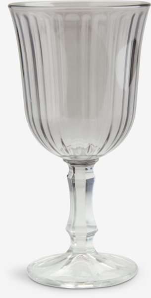 Pohár na víno FRIDOLIN Ø8xV16 cm 24 cl sivá