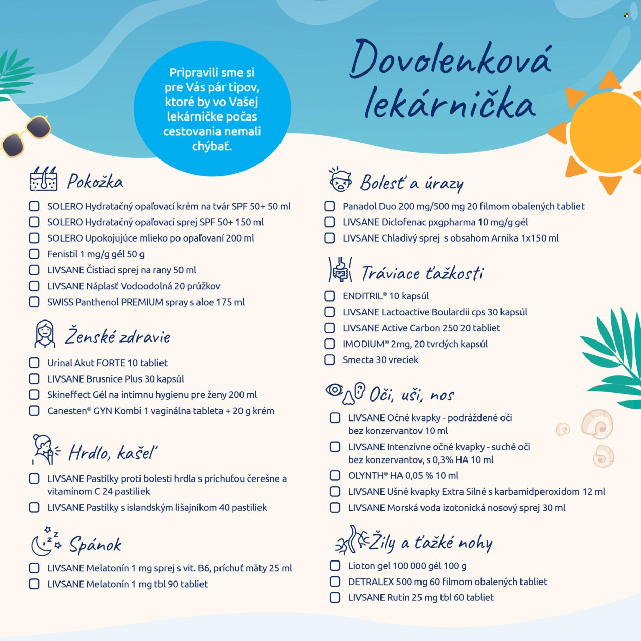 Leták BENU Lekáreň - 1.7.2025 - 31.8.2025. Strana 8