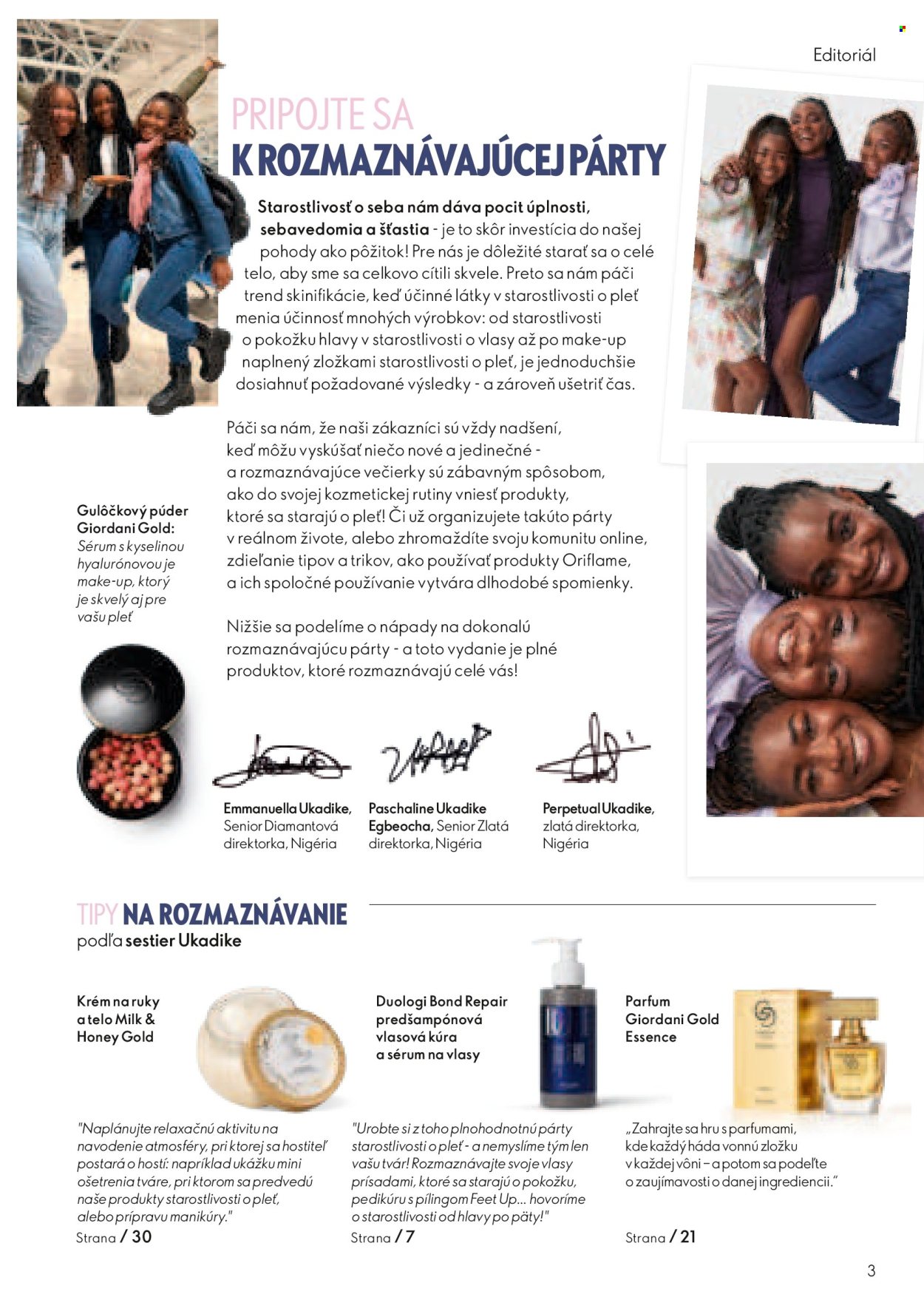 Leták Oriflame - 27.7.2025 - 16.8.2025. Strana 3