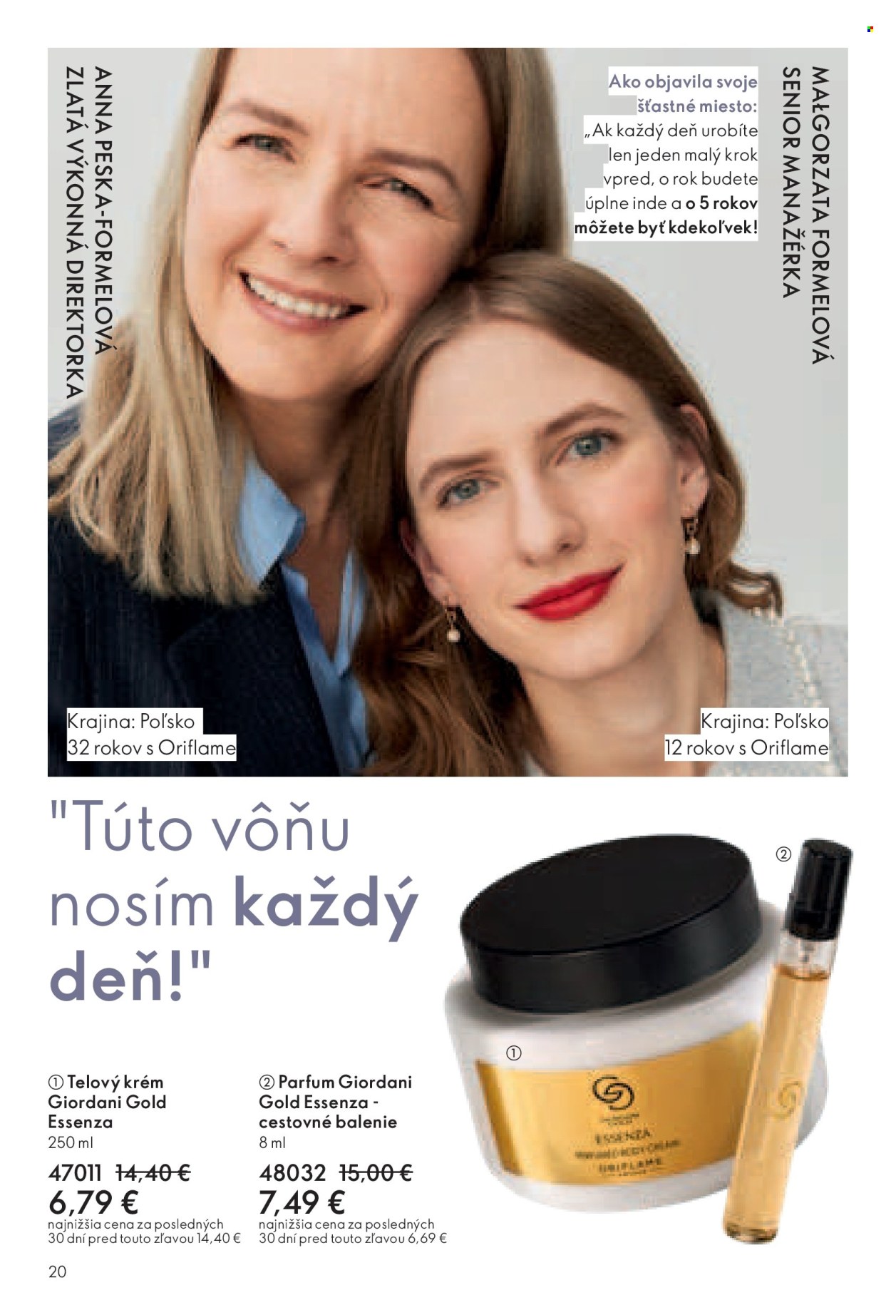 Leták Oriflame - 27.7.2025 - 16.8.2025. Strana 20