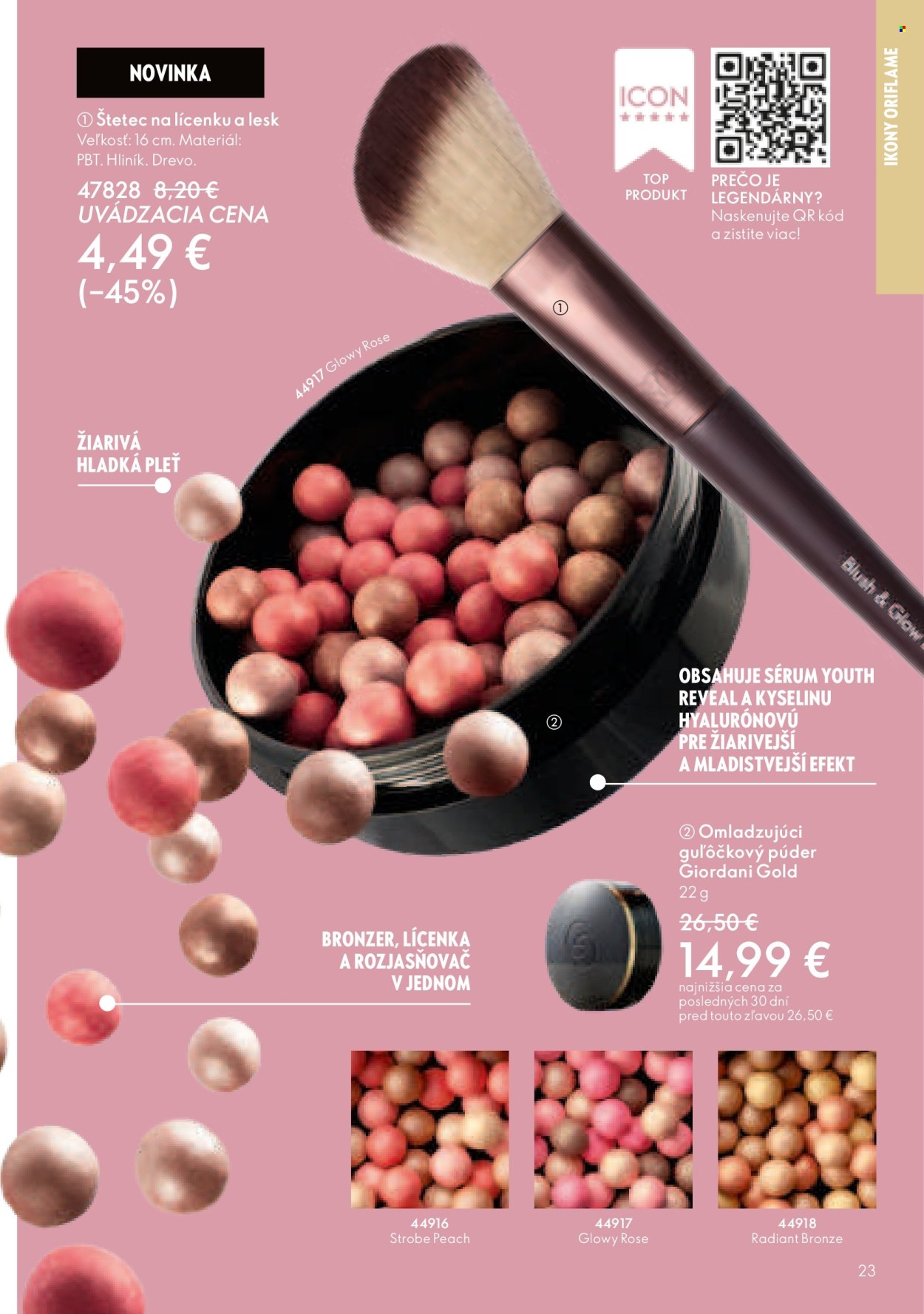 Leták Oriflame - 27.7.2025 - 16.8.2025. Strana 23