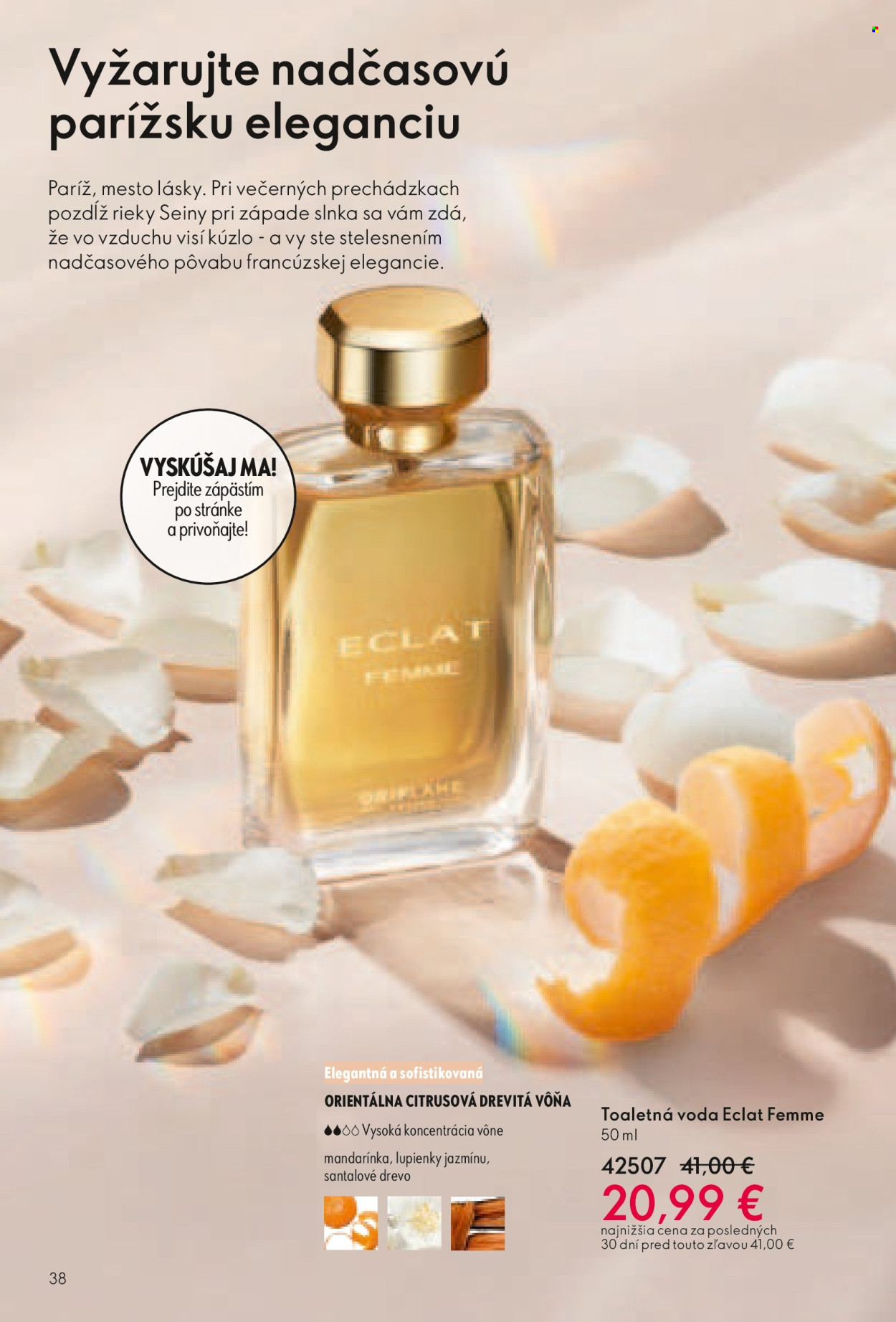 Leták Oriflame - 27.7.2025 - 16.8.2025. Strana 38