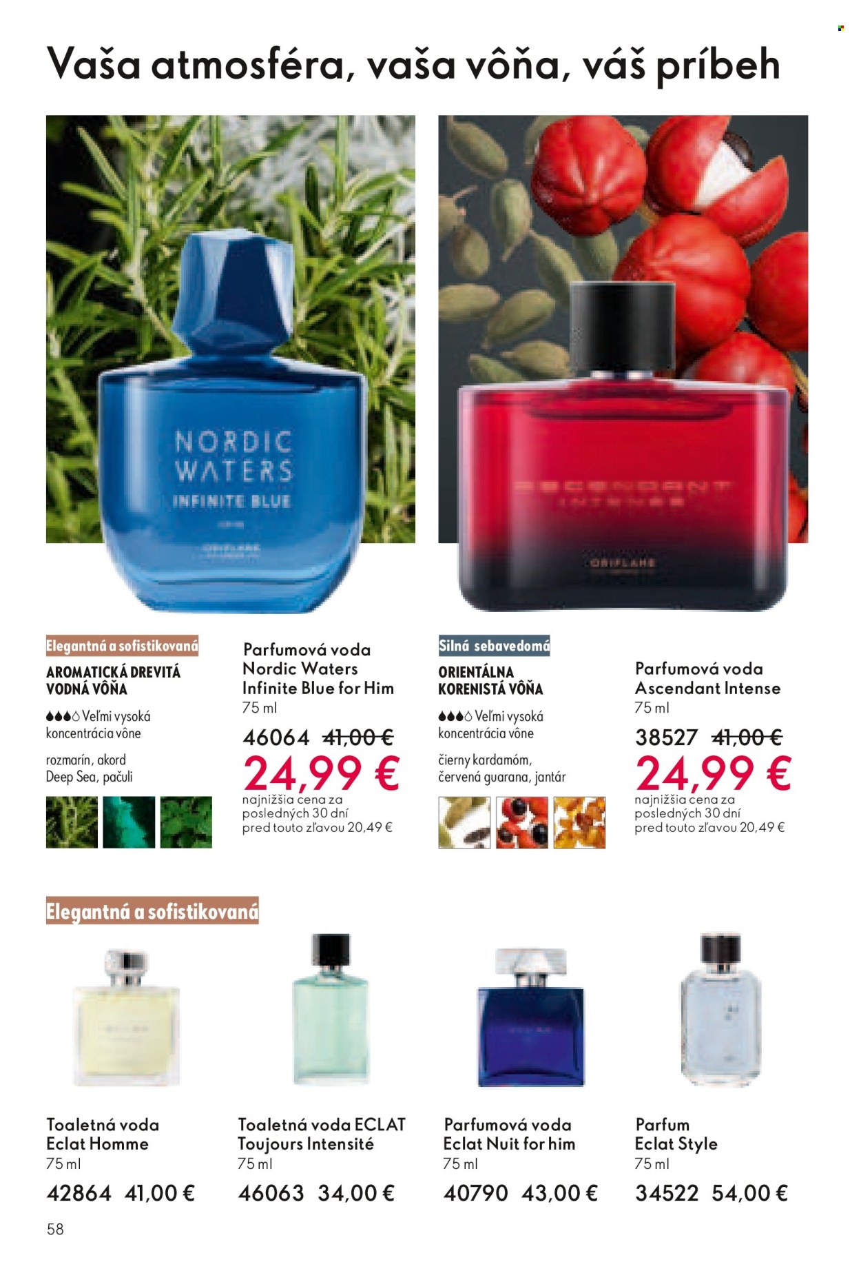 Leták Oriflame - 27.7.2025 - 16.8.2025. Strana 58
