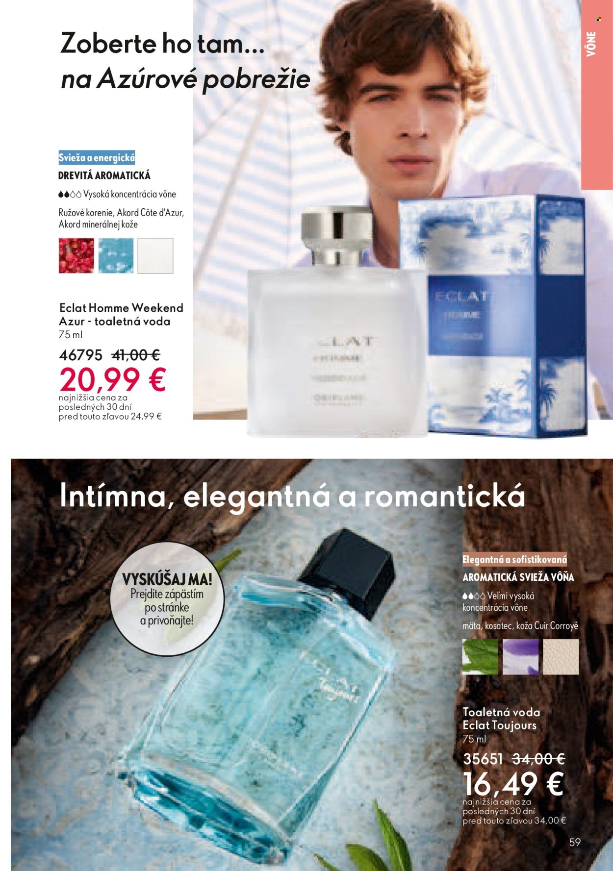 Leták Oriflame - 27.7.2025 - 16.8.2025. Strana 59