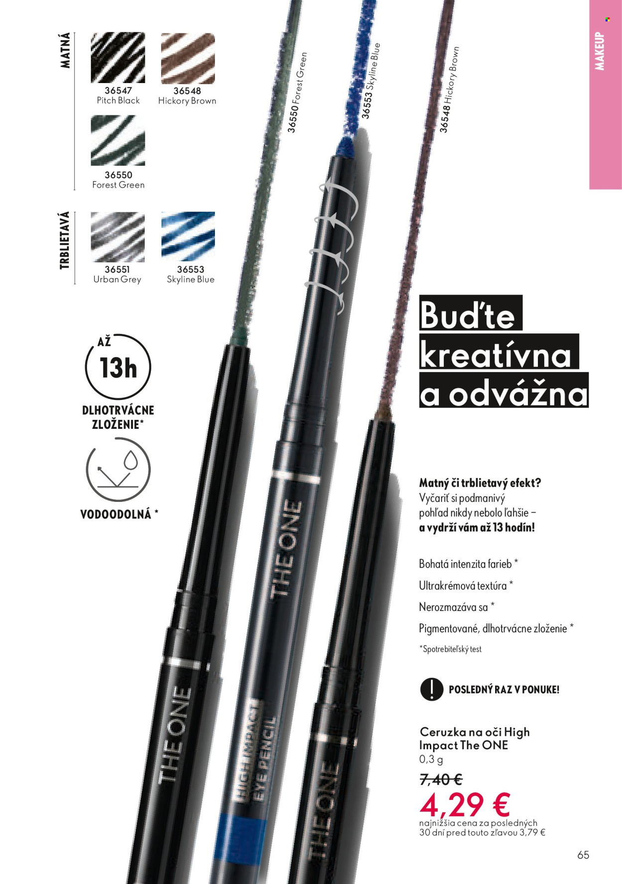 Leták Oriflame - 27.7.2025 - 16.8.2025. Strana 65