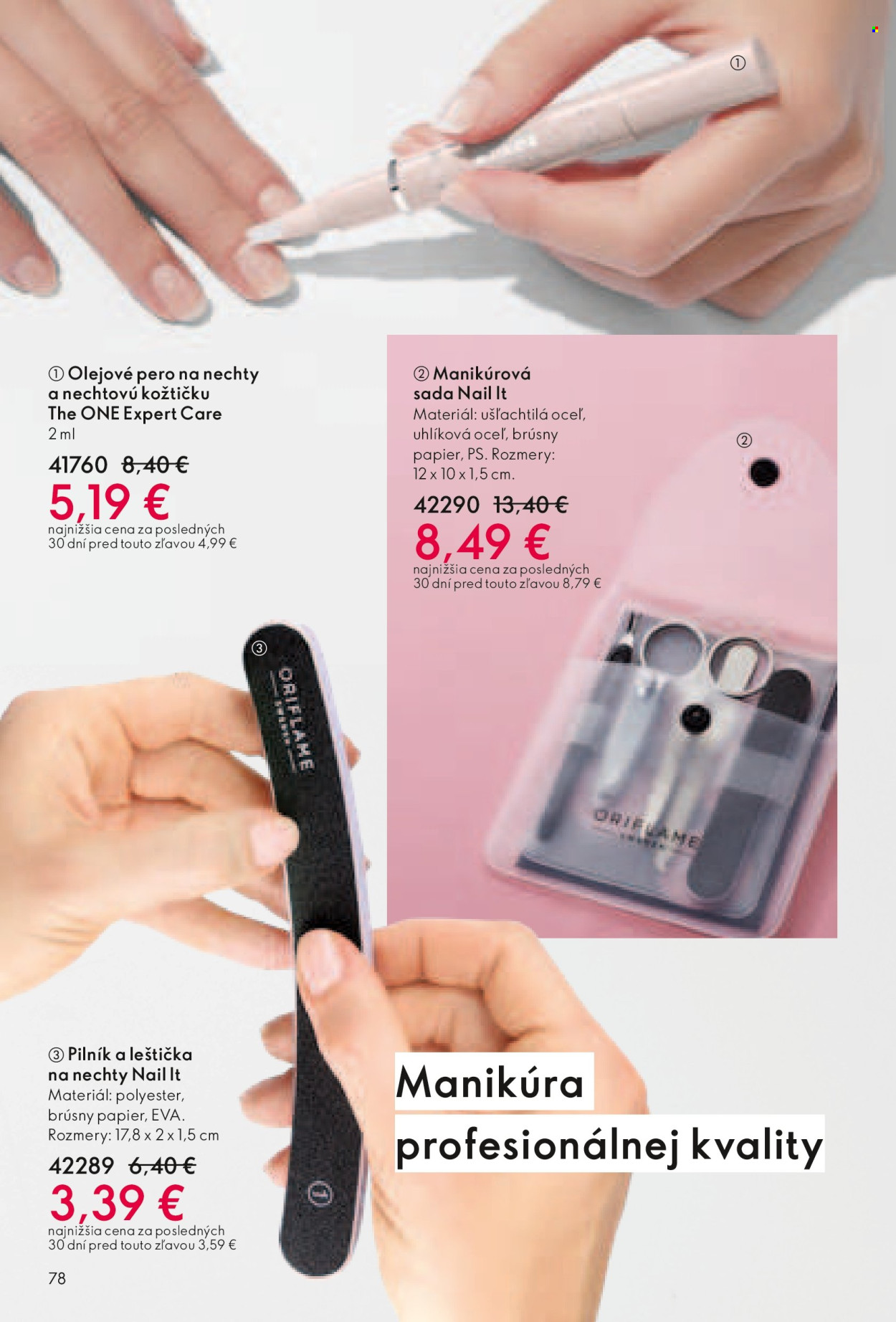Leták Oriflame - 27.7.2025 - 16.8.2025. Strana 78