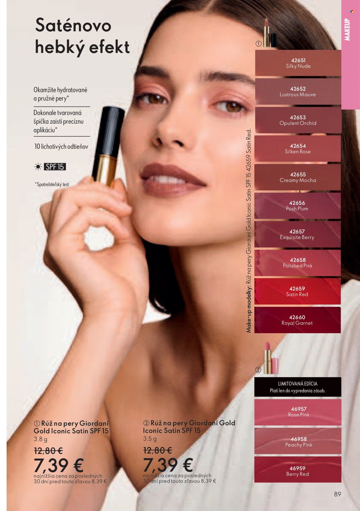 Leták Oriflame - 27.7.2025 - 16.8.2025. Strana 89