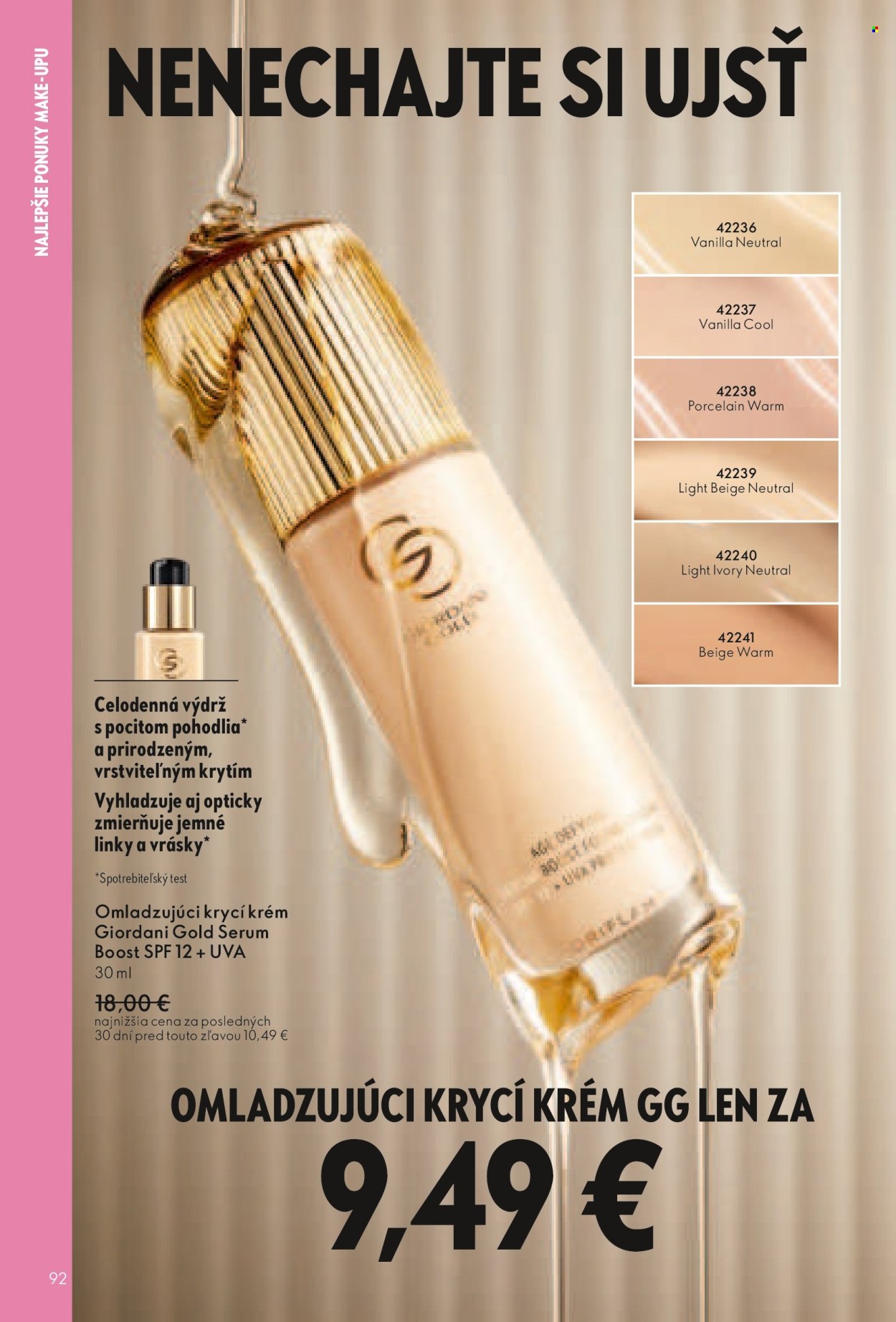 Leták Oriflame - 27.7.2025 - 16.8.2025. Strana 92