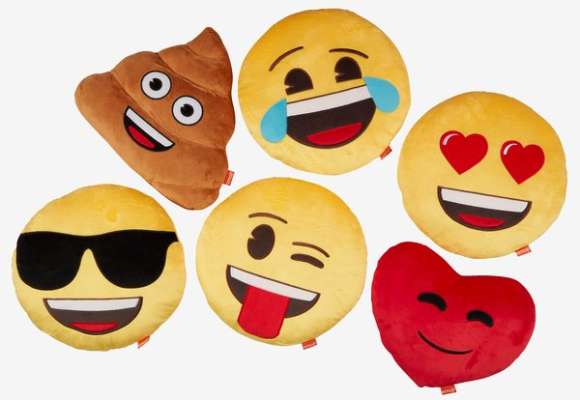 Ozdobný vankúš EMOJI Ø35 cm rôzne